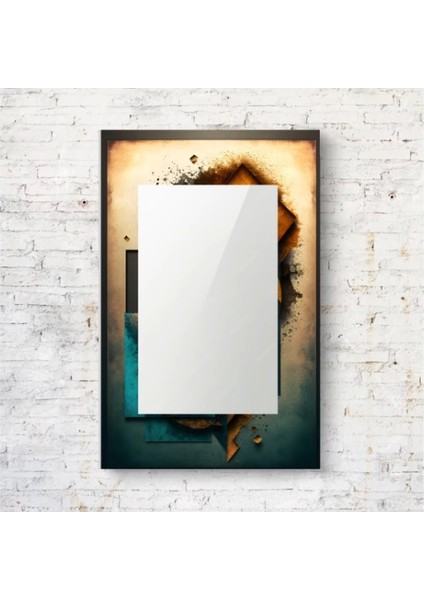Dekorarif Desenli Dikdörtgen Duvar Aynası 66