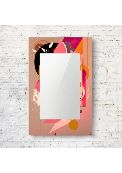 Dekorarif Desenli Dikdörtgen Duvar Aynası 76