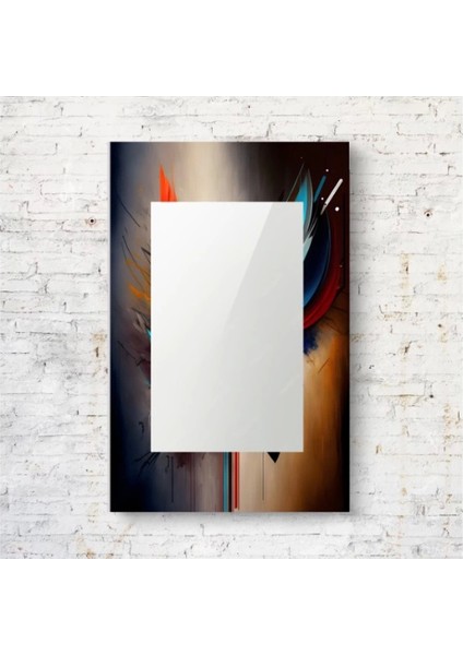 Dekorarif Desenli Dikdörtgen Duvar Aynası 94