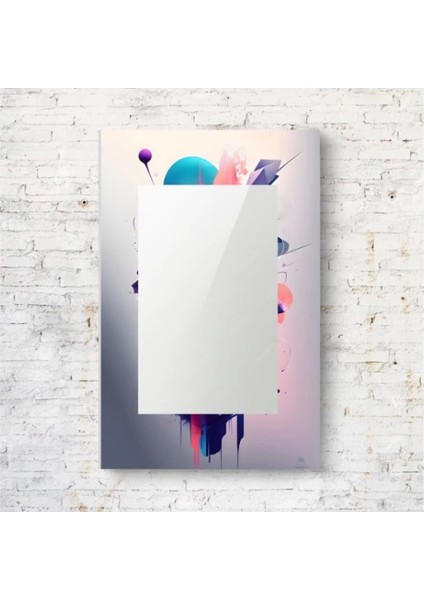 Dekorarif Desenli Dikdörtgen Duvar Aynası 60