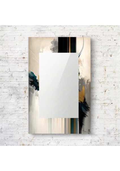 Dekorarif Desenli Dikdörtgen Duvar Aynası 85