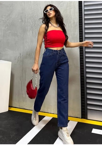 Mom Kot Pantolon Koyu Mavi fiyatları