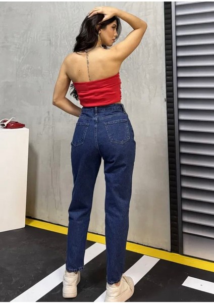 Mom Kot Pantolon Koyu Mavi modelleri