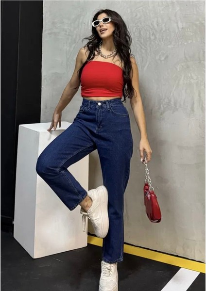 Mom Kot Pantolon Koyu Mavi fırsatları