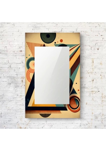 Dekorarif Desenli Dikdörtgen Duvar Aynası 97