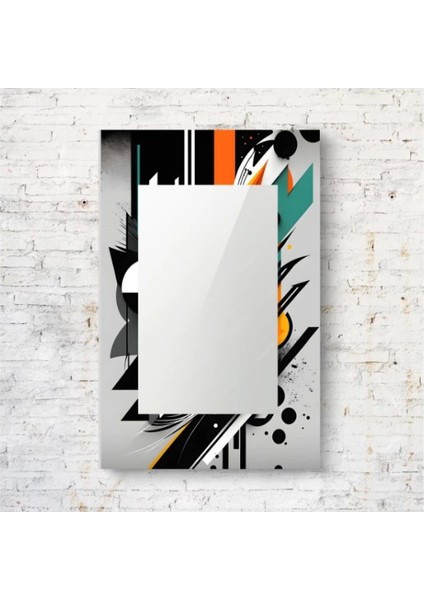 Dekorarif Desenli Dikdörtgen Duvar Aynası 71