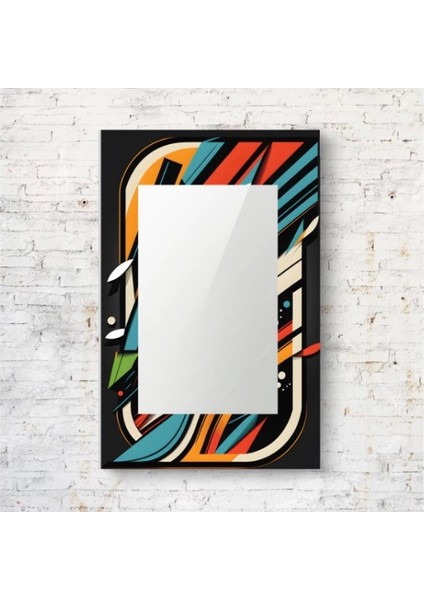 Dekorarif Desenli Dikdörtgen Duvar Aynası 53