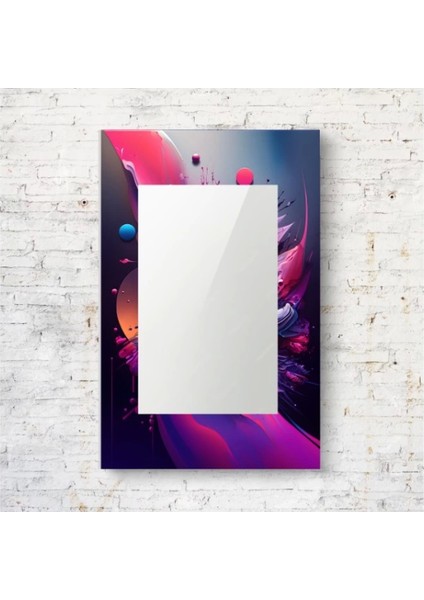 Dekorarif Desenli Dikdörtgen Duvar Aynası 87