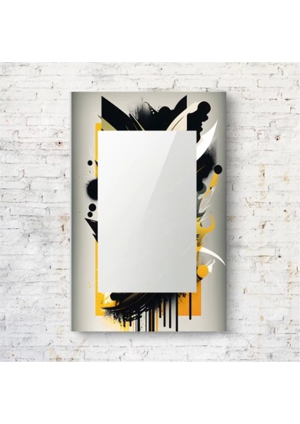 Dekorarif Desenli Dikdörtgen Duvar Aynası 67