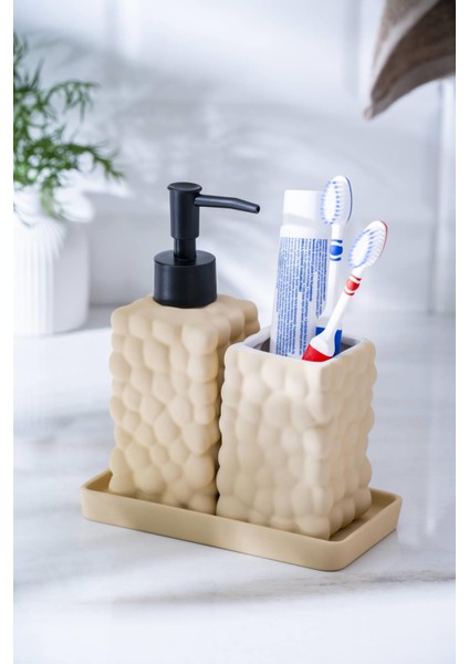 Vega Bej 3 Parça Banyo Seti