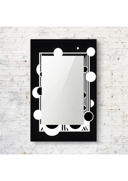 Dekorarif Desenli Dikdörtgen Duvar Aynası 44