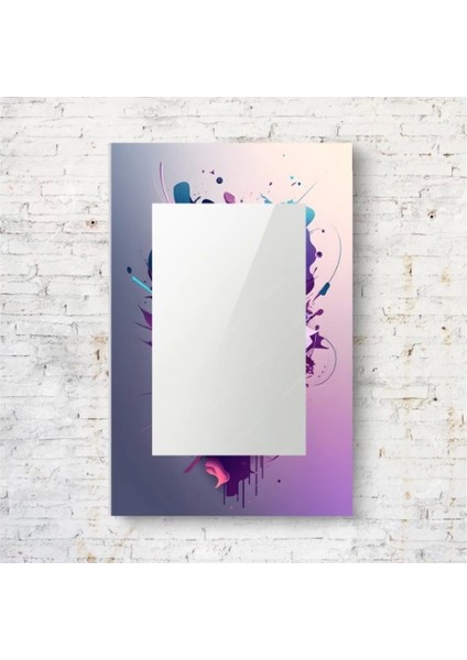 Dekorarif Desenli Dikdörtgen Duvar Aynası 88