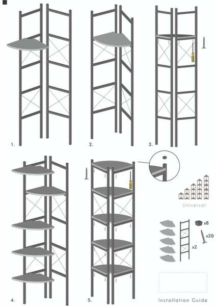 Kitaplık Çiçeklik 6 Raflı Beyaz modelleri