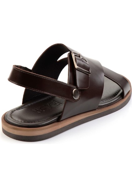 Kahve Leather Erkek Sandalet E05433071014