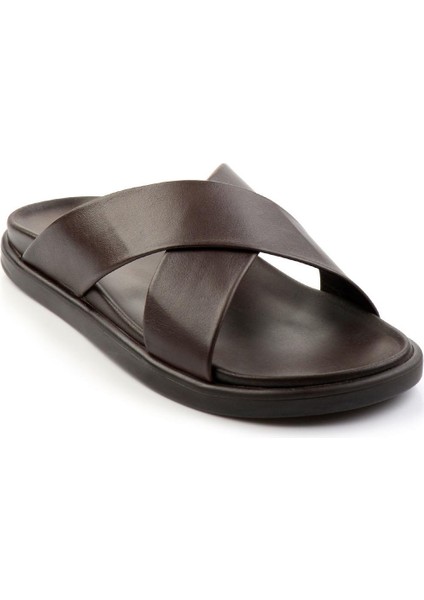 Kahve Leather Erkek Terlik E04863912543 fiyatları