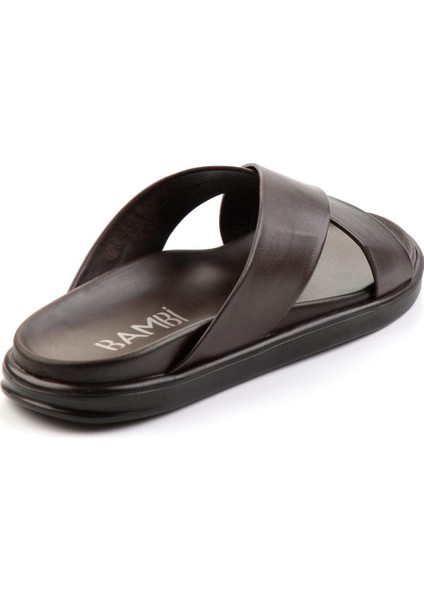 Kahve Leather Erkek Terlik E04863912543 modelleri