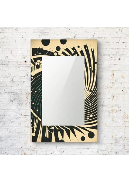 Dekorarif Desenli Dikdörtgen Duvar Aynası 111