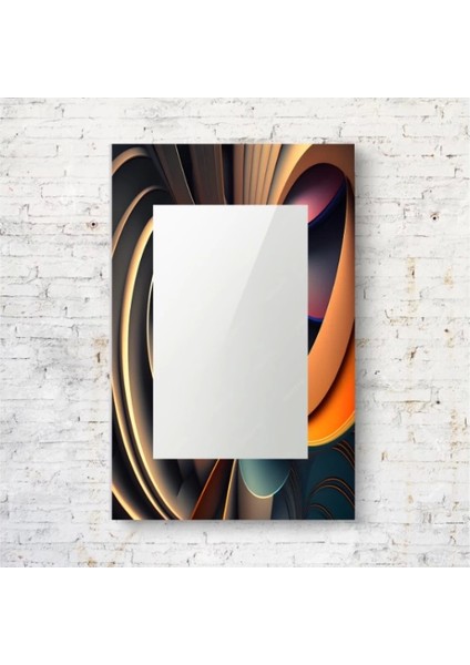 Dekorarif Desenli Dikdörtgen Duvar Aynası 125