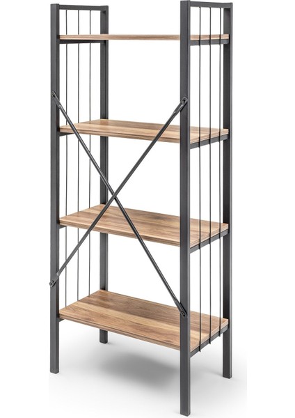 Nemsa Metal -Metal Telli Kitaplık, Metal Raf,dosya Kitap Rafı, 4 Raflı, 150 cm *60 modelleri