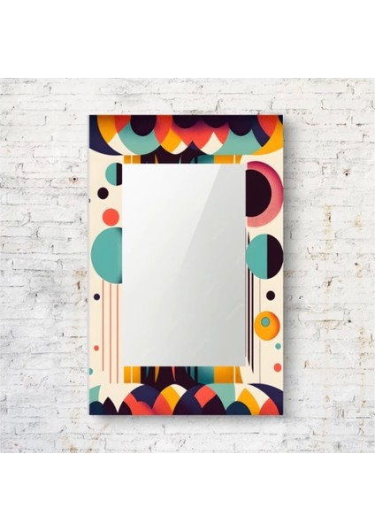 Dekorarif Desenli Dikdörtgen Duvar Aynası 118