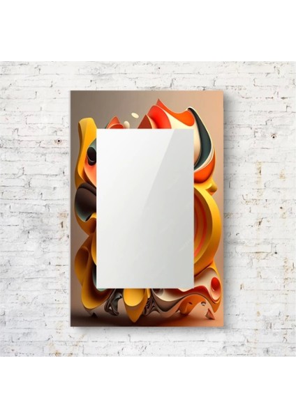 Dekorarif Desenli Dikdörtgen Duvar Aynası 127