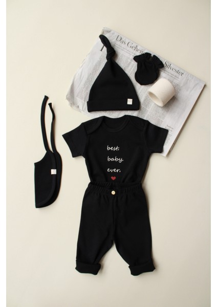 Baby Nakışlı 5li Yenidoğan Set