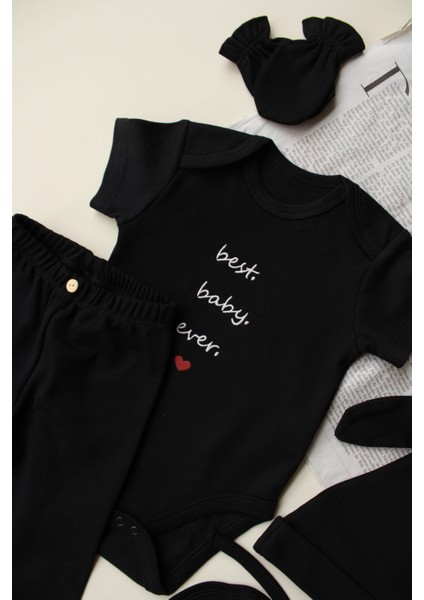 Baby Nakışlı 5li Yenidoğan Set