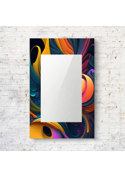 Dekorarif Desenli Dikdörtgen Duvar Aynası 139