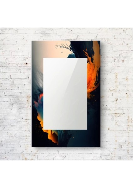 Dekorarif Desenli Dikdörtgen Duvar Aynası 140