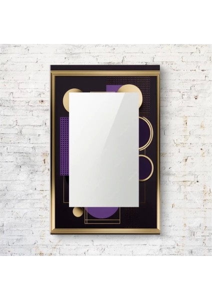 Dekorarif Desenli Dikdörtgen Duvar Aynası 146