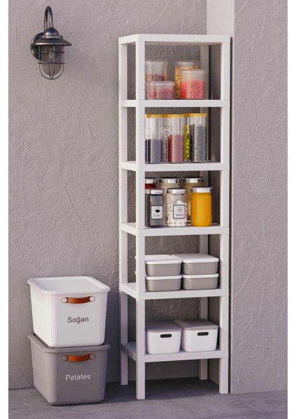 6 Katlı Ombeg Düzenleyici Banyo Rafı, Havluluk, Deterjanlık Makyaj Organizer modelleri