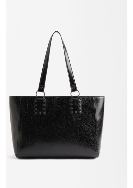 Zımba Detaylı Shopper Çanta