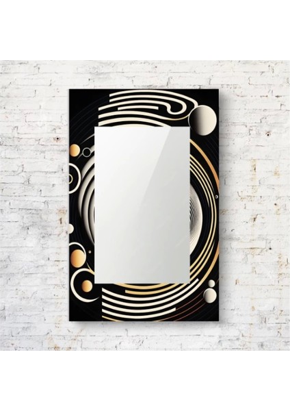 Dekorarif Desenli Dikdörtgen Duvar Aynası 141