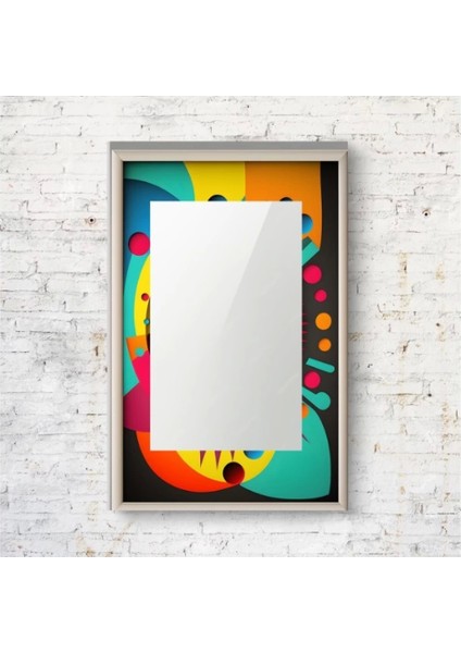 Dekorarif Desenli Dikdörtgen Duvar Aynası 156