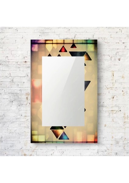 Dekorarif Desenli Dikdörtgen Duvar Aynası 167