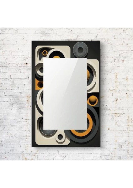 Dekorarif Desenli Dikdörtgen Duvar Aynası 166