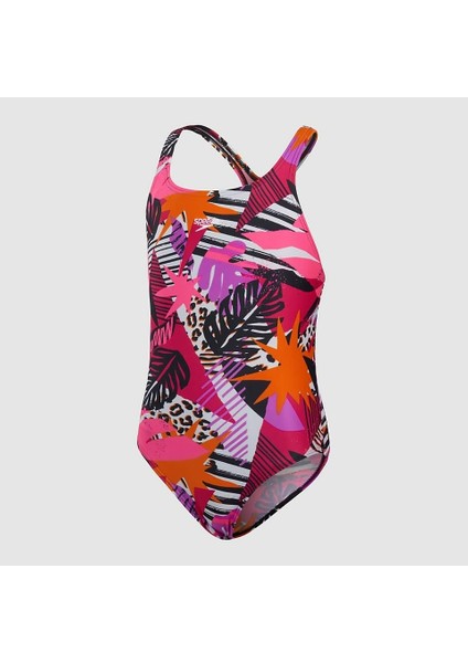 Allover Medalist Swimsuit Çocuk Yüzücü Mayosu