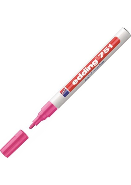 751 Markör Boya Dekor Kalemi 1-2 mm Pembe Yuvarlak Uçlu (10 Lu Kutu)