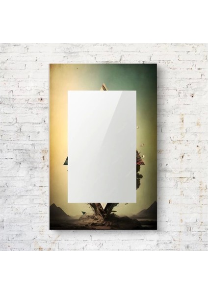 Dekorarif Desenli Dikdörtgen Duvar Aynası 163