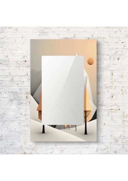 Dekorarif Desenli Dikdörtgen Duvar Aynası 168