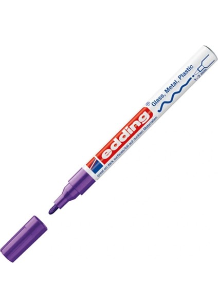 751 Markör Boya Dekor Kalemi 1-2 mm Mor Yuvarlak Uçlu (10 Lu Kutu)