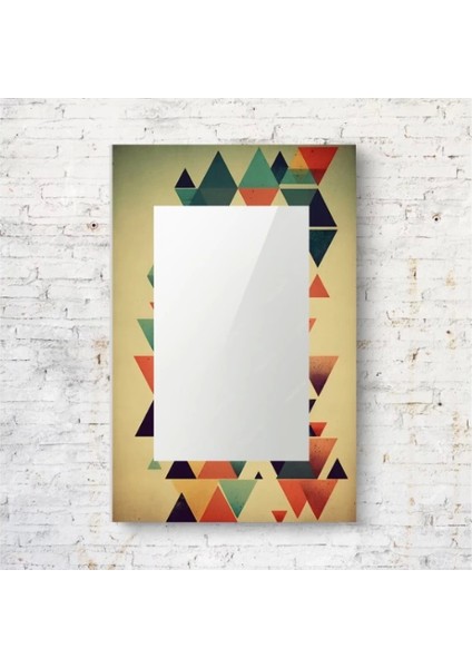 Dekorarif Desenli Dikdörtgen Duvar Aynası 170