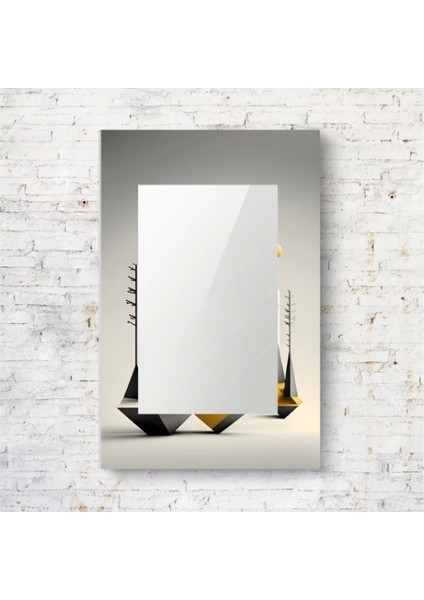 Dekorarif Desenli Dikdörtgen Duvar Aynası 194
