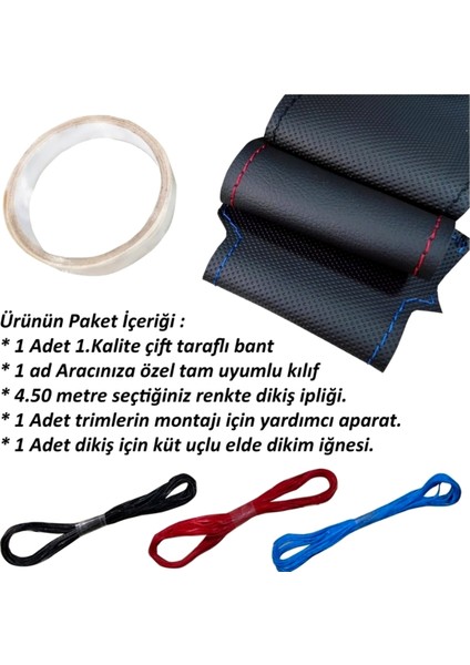 Fort Connect ve Fiesta Uyumlu Noktalı-Karbon Siyah Araca Özel Dikme Direksiyon Kılıfı fırsatları