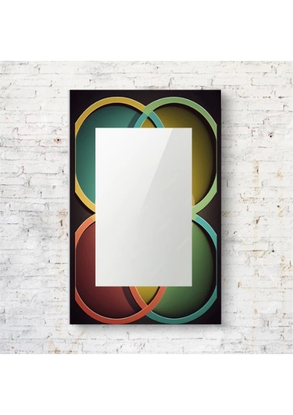 Dekorarif Desenli Dikdörtgen Duvar Aynası 172