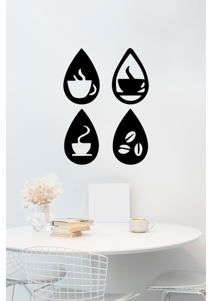 Damlacık Desenli Kahve Temalı Modern Minimalist Tablo T000000023