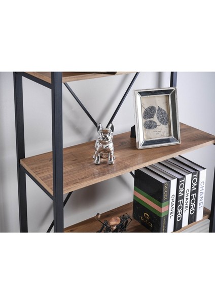 Kitaplık Dekoratif Raf 180 x 90 cm 5 Raflı