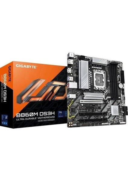 Gıgabyte B860M DS3H WIFI6E Ddr5 Hdmı-Dp Type-C Pcıe 5.0 1851P Matx