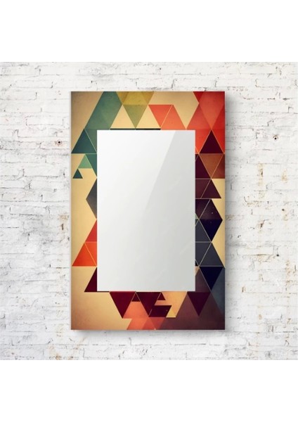 Dekorarif Desenli Dikdörtgen Duvar Aynası 208