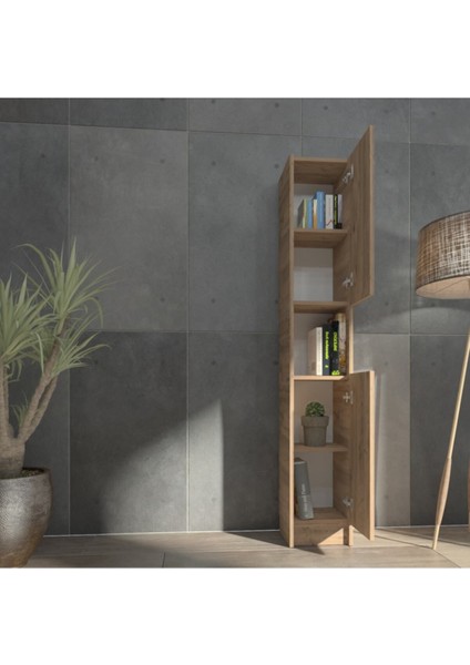 Kuta FLAT30 Kitaplık 2 Kapaklı Kütüphane Çok Amaçlı Dolap